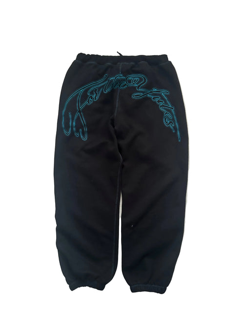 Blue and black v1 Trackmafia joggers L