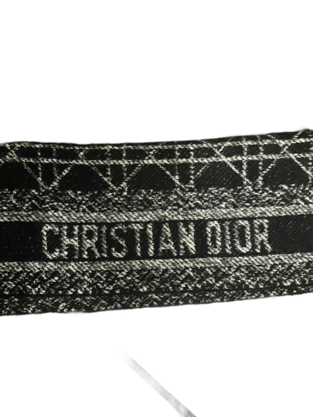 Dior fluffy scarf