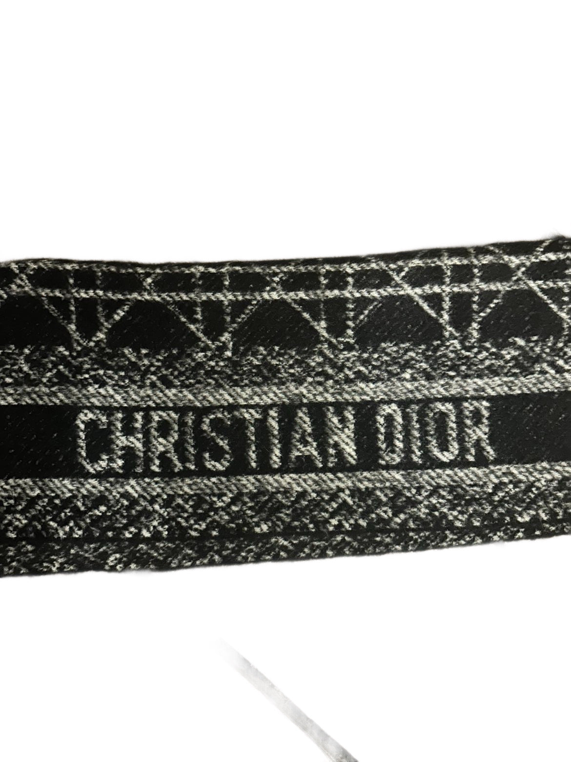 Dior fluffy scarf